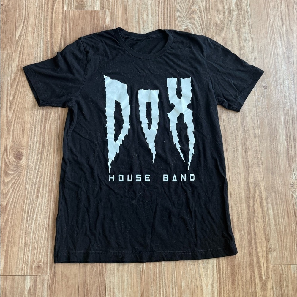 Black Graphic House Band T-Shirt